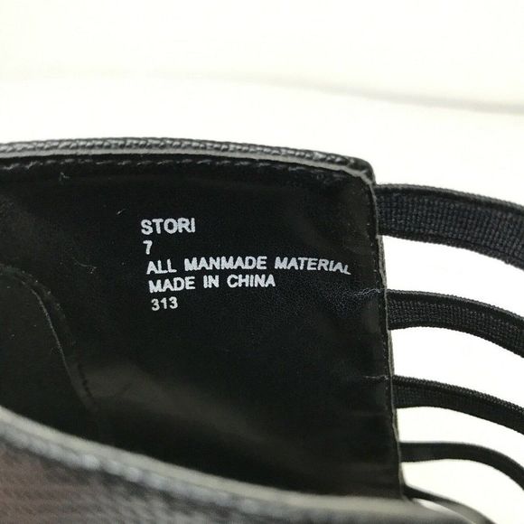 Steve Madden Women's Black Faux Leather High Pump STORI Heels Size 7 - Picture 7 of 9